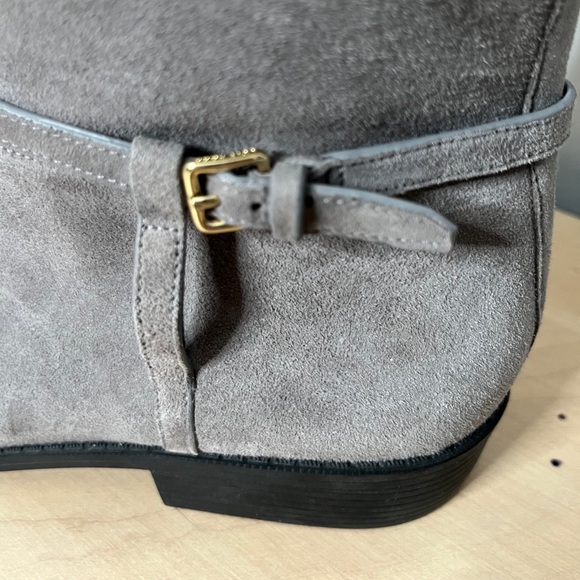 Cole Haan Valentia Gray Suede Over the Knee Boots Women's 11 Low Heel - Picture 6 of 13